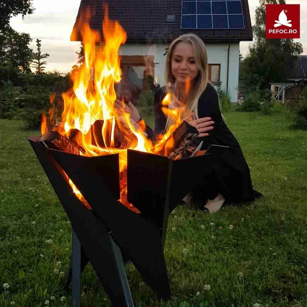 Vatra de foc exterior BASKET - 55x55 cm
