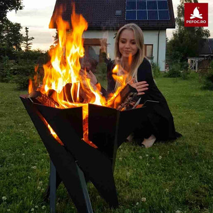 Vatra de foc exterior BASKET - 55x55 cm
