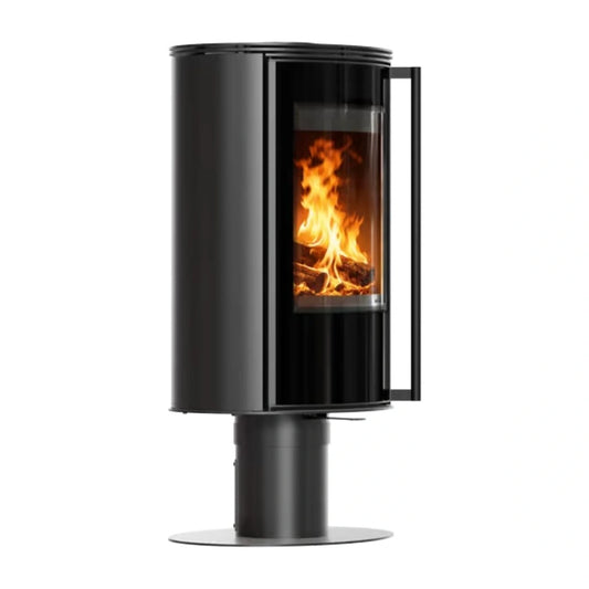 Sobă rotativa oțel Erik N 5.5 kW - Samota neagra - 360*
