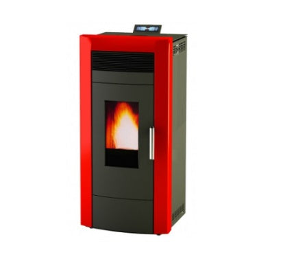 Soba tip semineu pe peleti, incalzire centralizata, Alfa-Plam, Commo, otel, cu pompa electronica, 15 kW Soba tip semineu pe peleti, incalzire centralizata, Alfa-Plam, Commo, otel, cu pompa electronica, 15 kW