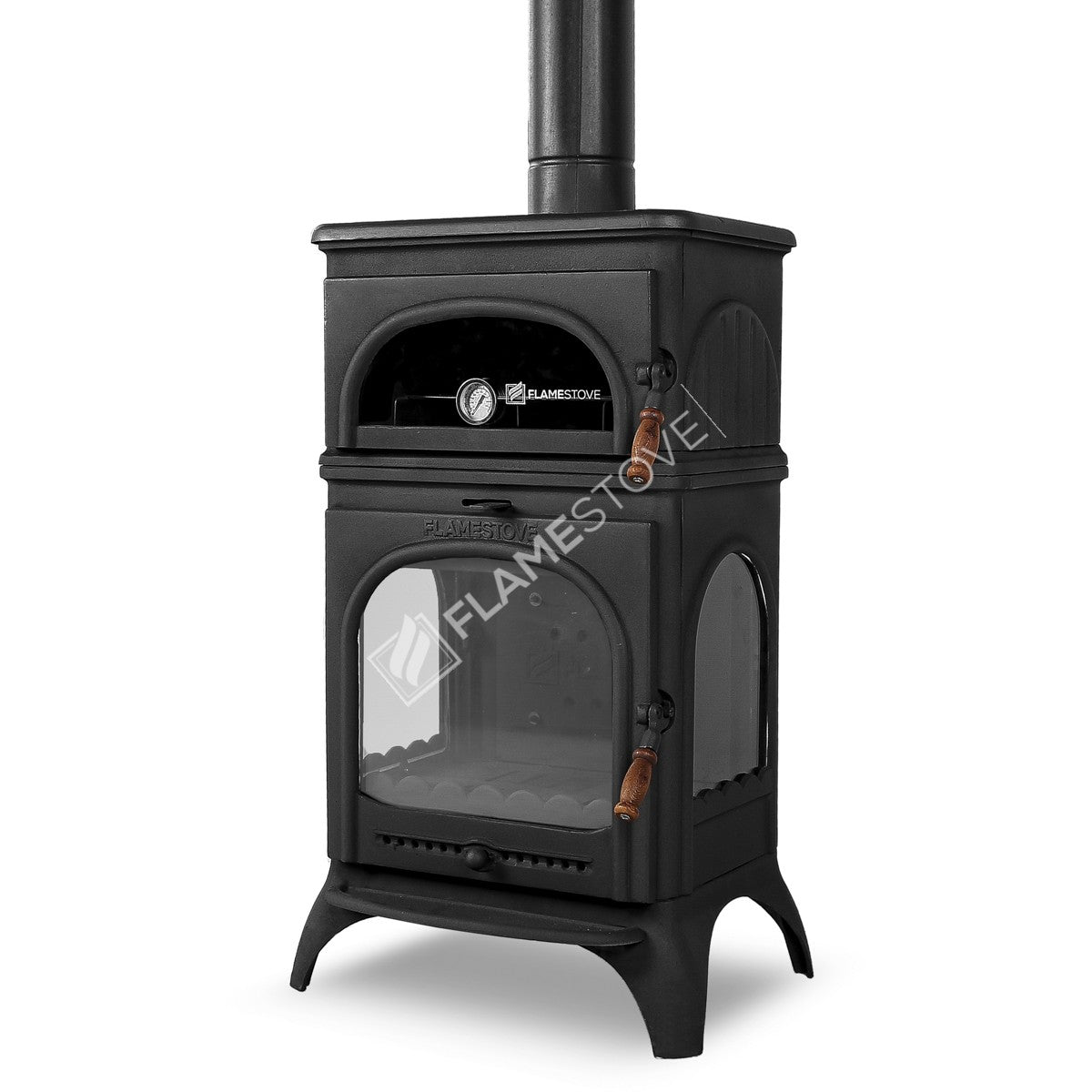 Soba Lux FS-024 Modena - Putere 18.33 kW, Geam Schott Robax, Eficiență Ridicată pentru Lemn și Cărbune