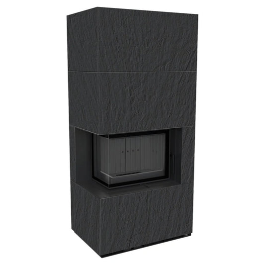 Flotek BOX 8 kW NATURALI ARDESIA Sticlă Stanga - Samota Neagra