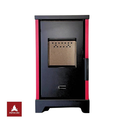 Soba pe lemne Luma 5-6kw - Rosu