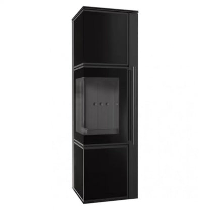 Soba Tora M 8-11kW Panou negru de sticla - Samota Neagra