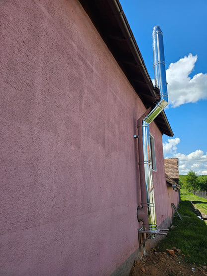 Configurator Cos de fum inox izolat