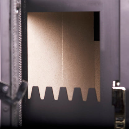Sobă de gătit pe lemne Verso CS Plus Ceramic, 7,7 kW - Champagne