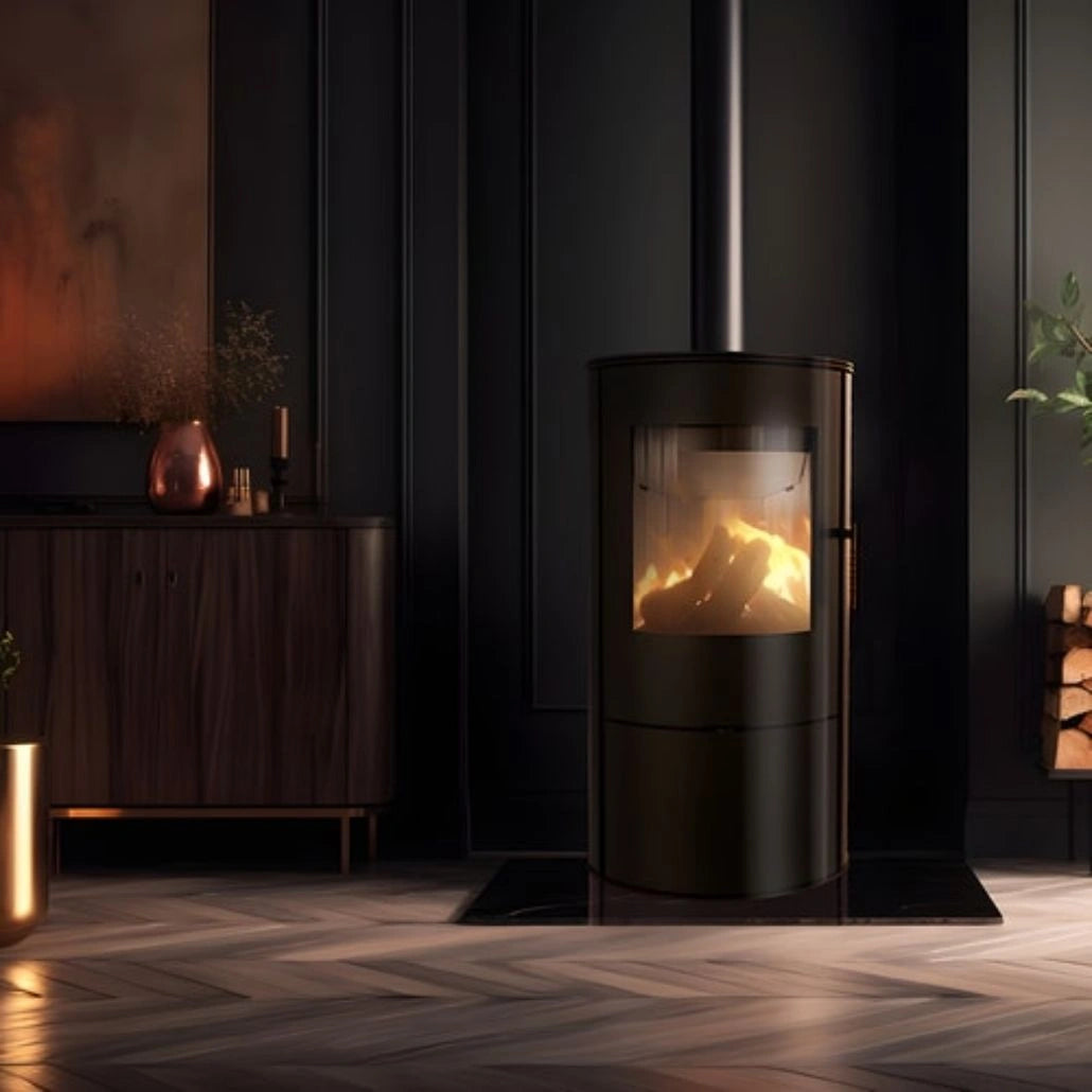 Soba Rollo 7 kW - samota neagra