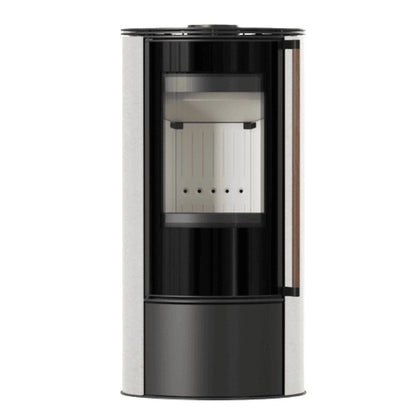 Soba Erik 5.5kW White Satin - maner lemn