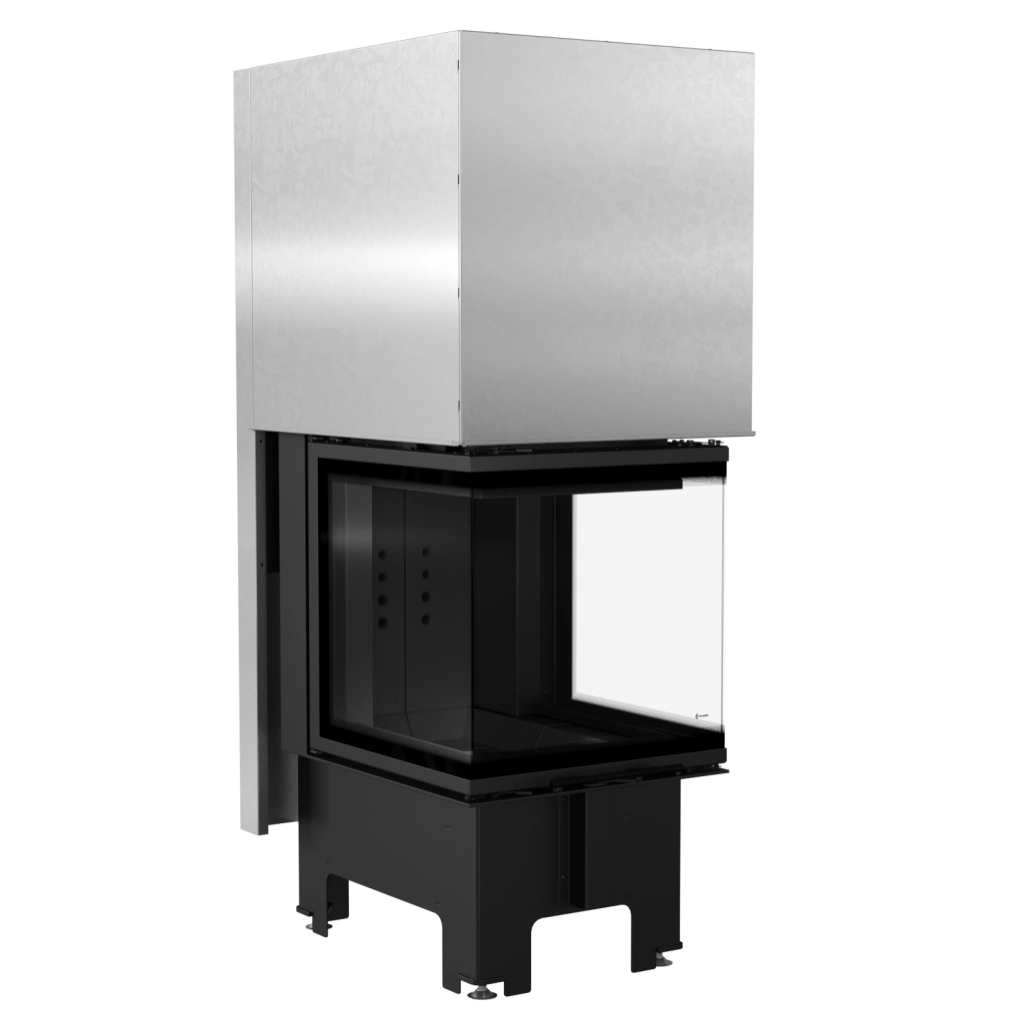 Focar semineu nbc 50 46 trei laturi deschidere verticala samota neagra