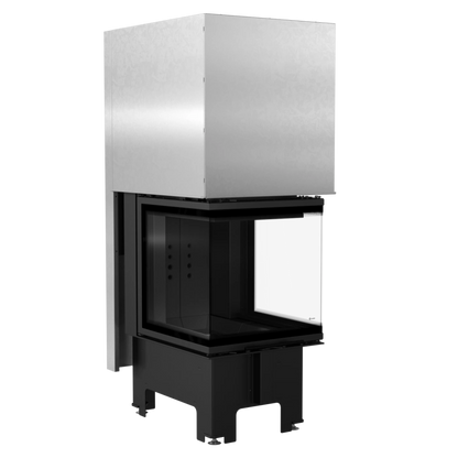 Focar semineu nbc 50 46 trei laturi deschidere verticala samota neagra