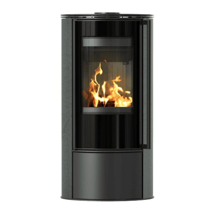 Soba Erik 5.5kW Serpentino - maner lemn - samota neagra