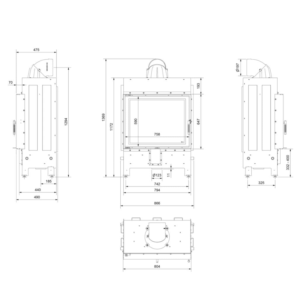 Focar LUCY 15 V2 - Samota neagra