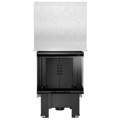 Focar semineu nbc 60 36 trei laturi deschidere verticala samota neagra