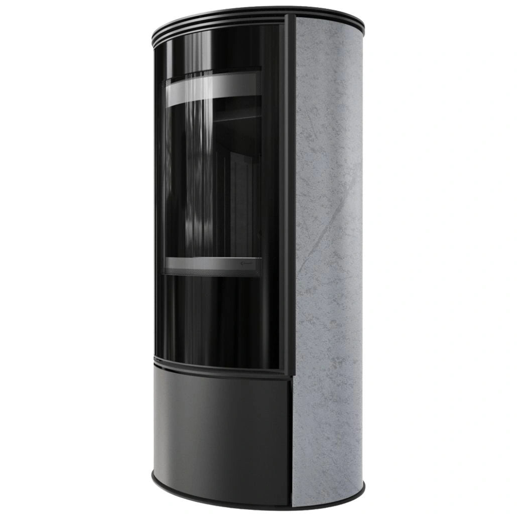 Soba Erik 5.5kW Grey Satin - samota neagra