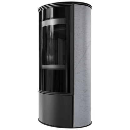 Soba Erik 5.5kW Grey Satin - samota neagra