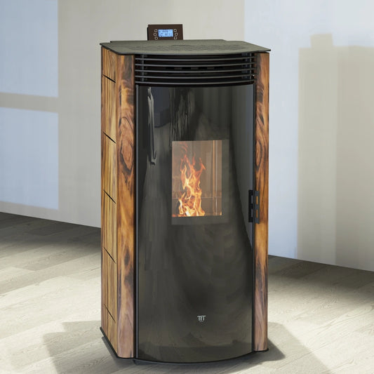 Termosoba peleti DIANA 140 ASPECT LEMN - 14.6kw cu autocuratare