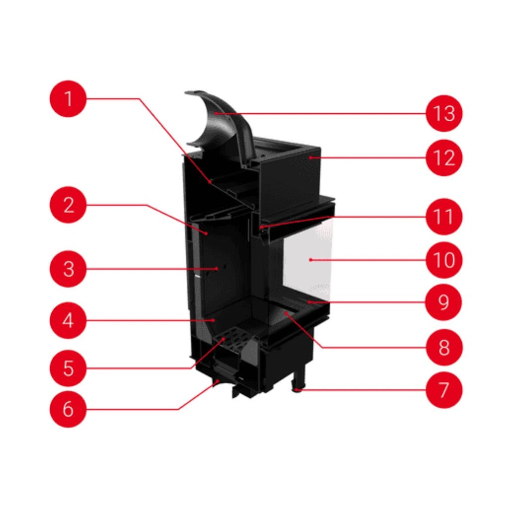 S80 DECO - STICLA DREAPTA - Samota neagra