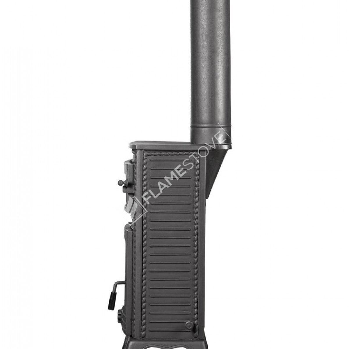 Soba din Fontă FS-053 – Încălzire Eficientă pentru 70 m² cu Sticlă Schott Robax și Email