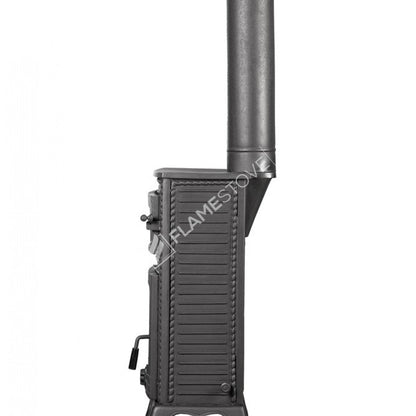 Soba din Fontă FS-053 – Încălzire Eficientă pentru 70 m² cu Sticlă Schott Robax și Email