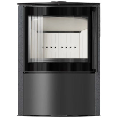 Soba Bjorn 7kW ceramica Grafite Satin cu capac otel