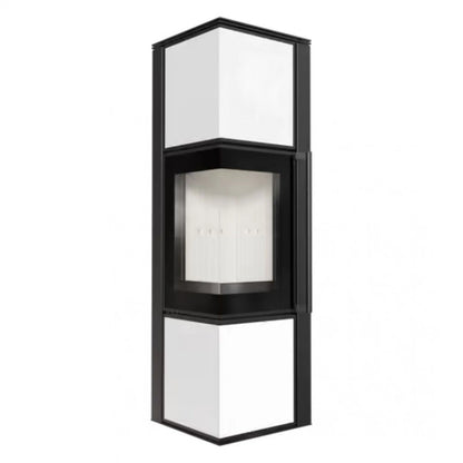 Soba Tora M 8-11kW - Panou alb de sticla