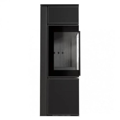 Soba Tora S 8-11kW Panou negru de sticla - Samota neagra