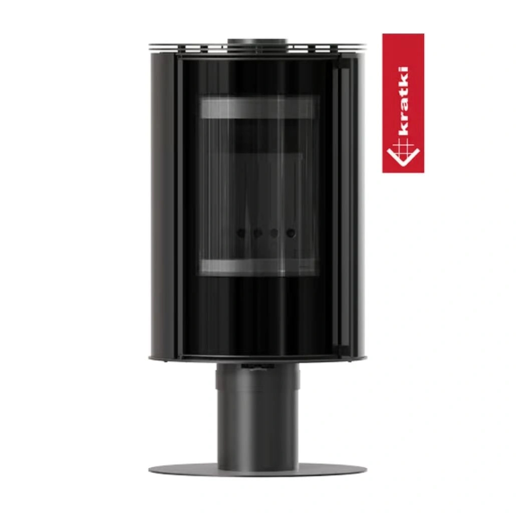 Soba rotativa otel Erik N 5.5 kW - Samota neagra - 360*