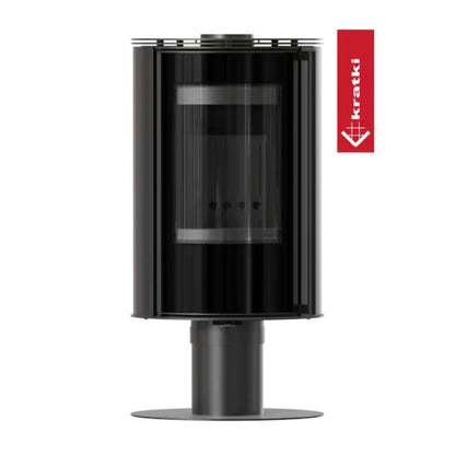 Soba rotativa otel Erik N 5.5 kW - Samota neagra - 360*