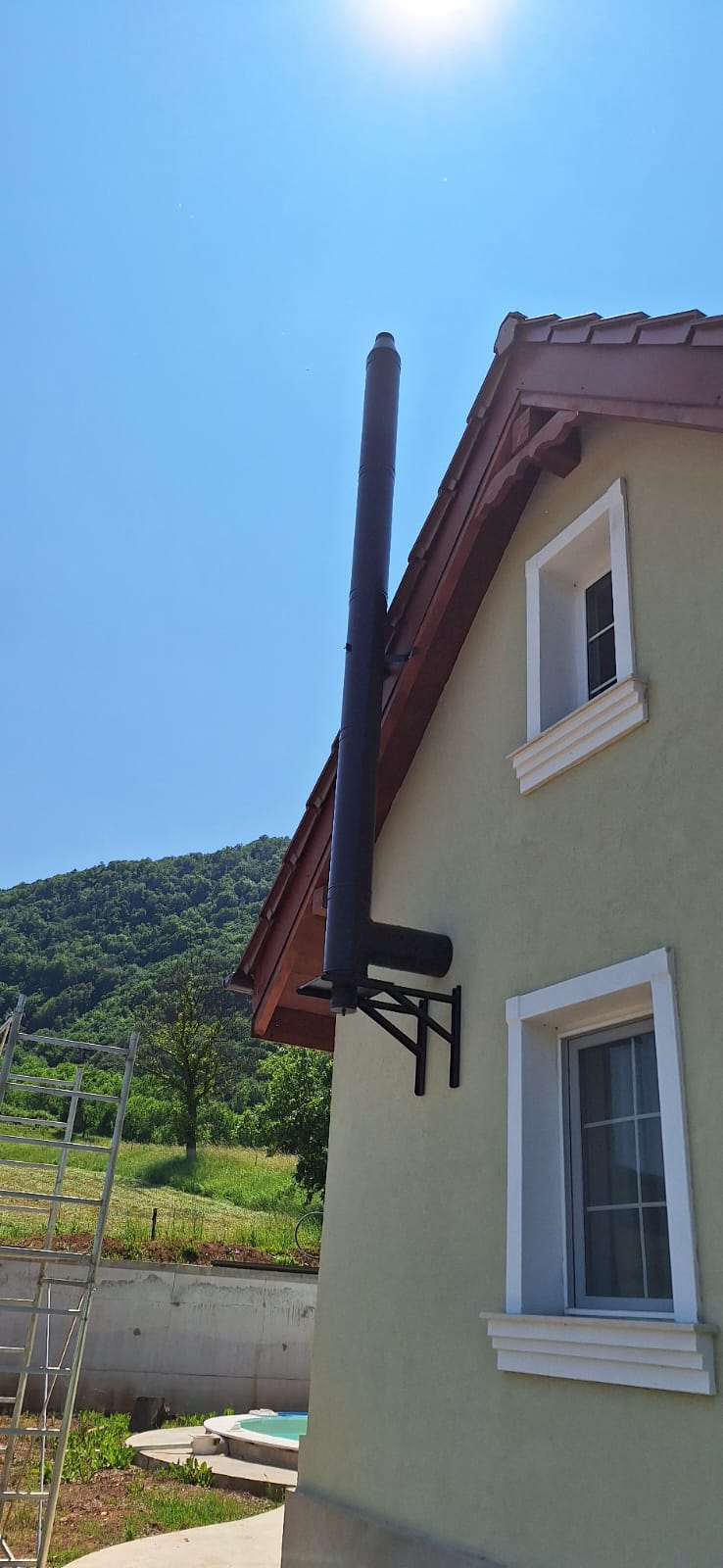 Configurator Coş de fum inox izolat