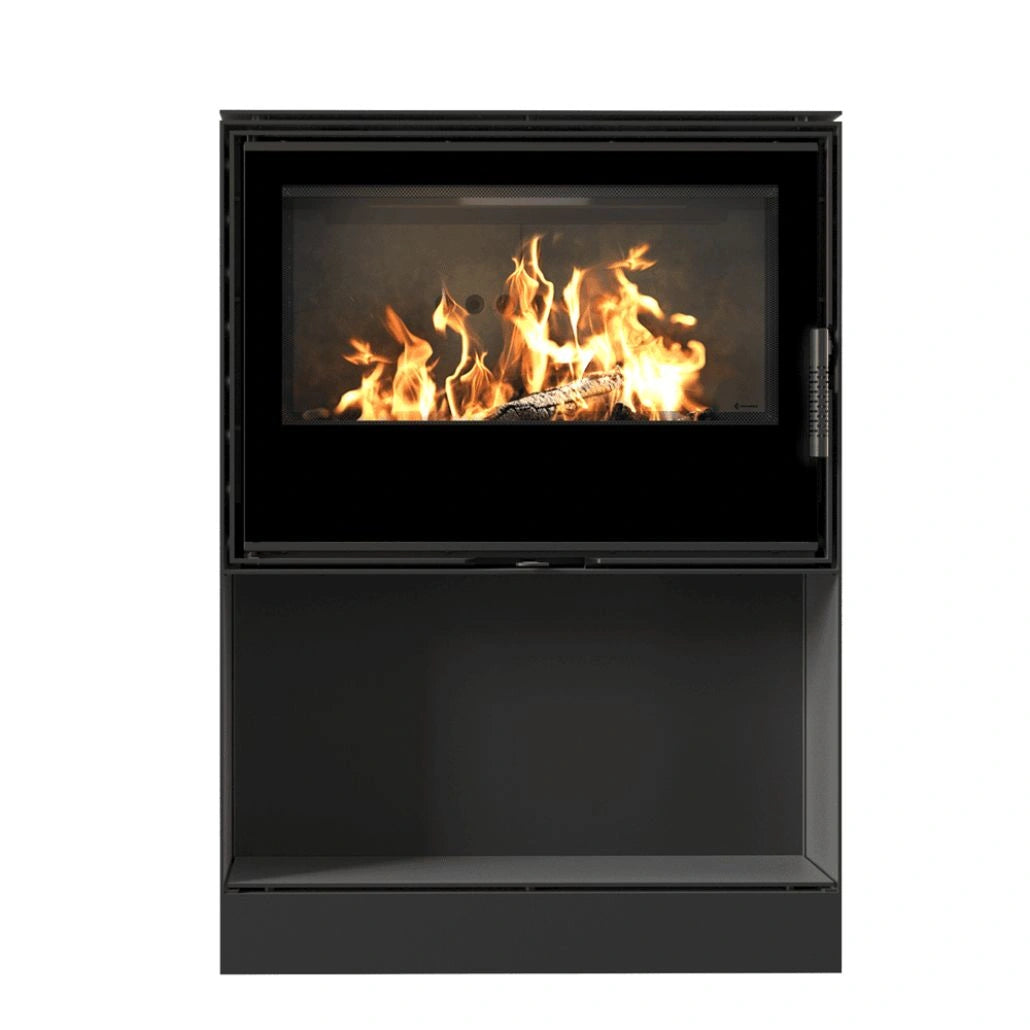 Soba otel Kari 80 - 12kW cu loc lemne - samota neagra