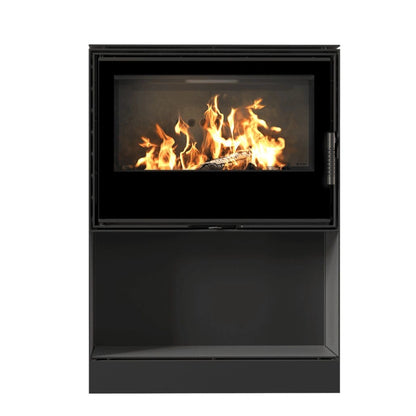 Soba otel Kari 80 - 12kW cu loc lemne - samota neagra