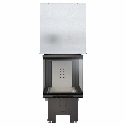 Focar semineu nbu 49 68 trei laturi sticla deschidere verticala