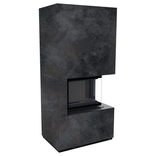 Flotek BOX 8 kW OSSIDO NERO Sticlă Dreapta - Samota Neagra