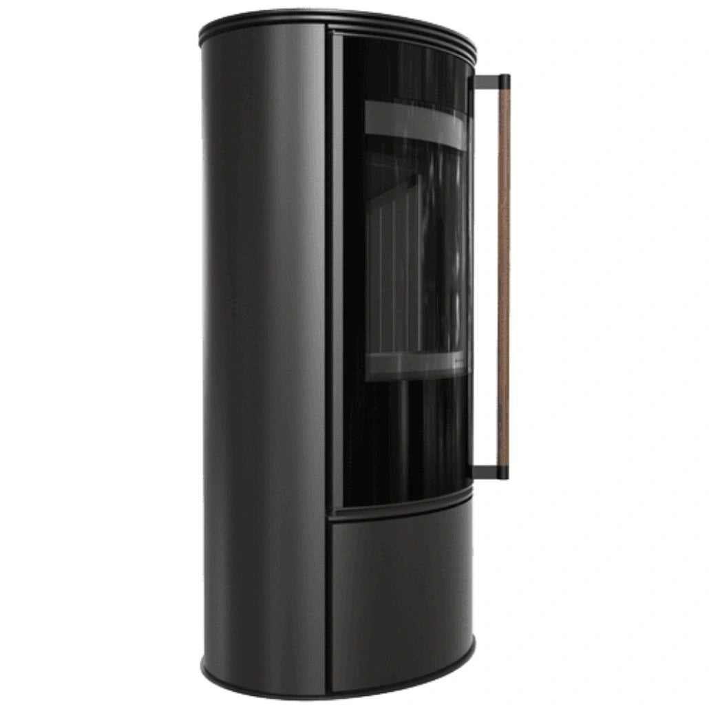 Soba Erik 5.5kW - maner lemn - samota neagra