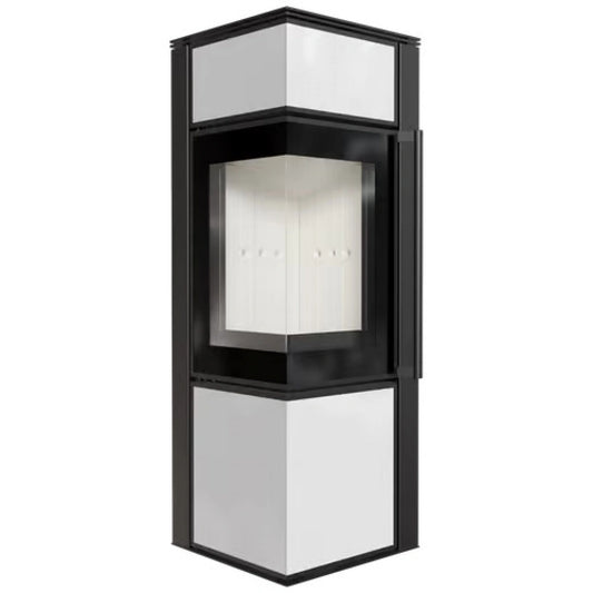 Sobă Tora S 8-11kW - Panou alb de sticlă