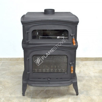 Soba Lux Premium FS-034: Eficiență Energetică Clasa A, Design Elegant din Fontă, Perfectă pentru Încălzire și Gătit