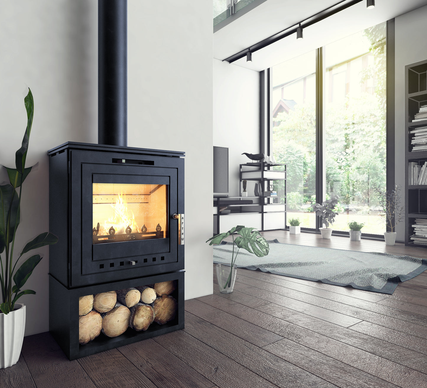 Sobă pe lemne VDB Artish PLUS 5 KW