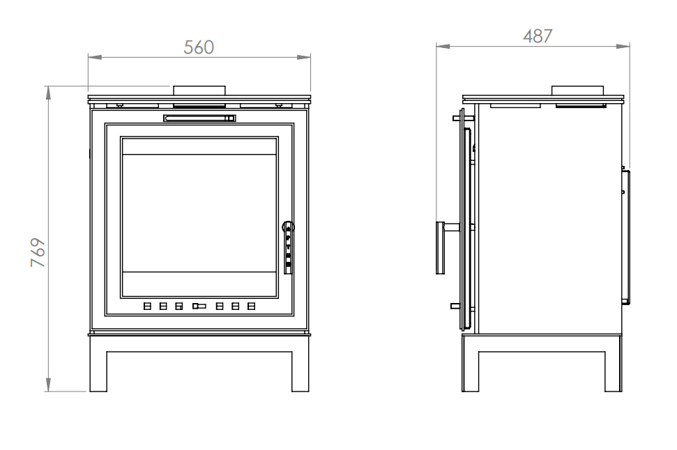 Termosobă VDB ARTISH HB 10 KW soba centrala