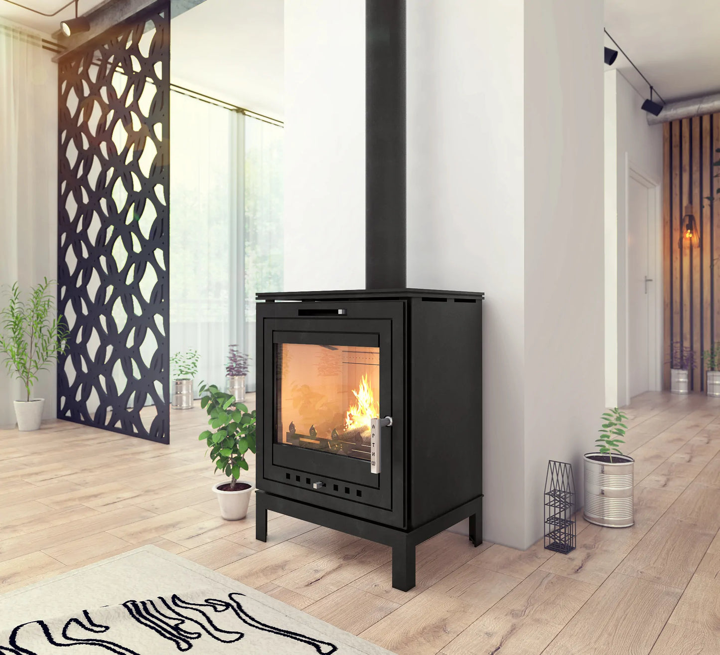 Sobă pe lemne VDB Artish 8KW