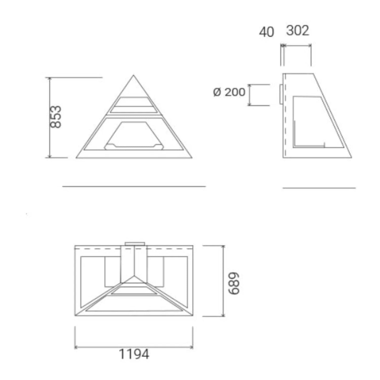SEMINEU suspendat Admeto frontal iesire in spate