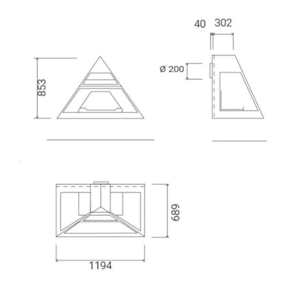 SEMINEU suspendat Admeto frontal iesire in spate