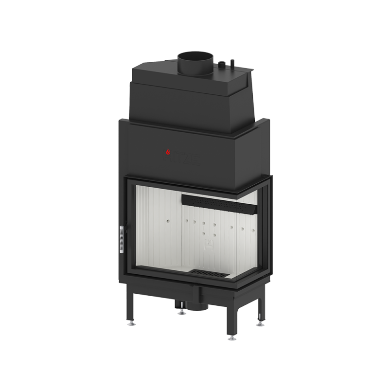 Termoșemineu Hitze Albero AquaSystem ALAQS 68X53.RD 19 kW Sticlă laterală dreapta