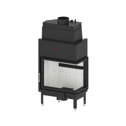 Termoșemineu Hitze Albero AquaSystem ALAQS 68X53.RD 19 kW Sticlă laterală dreapta
