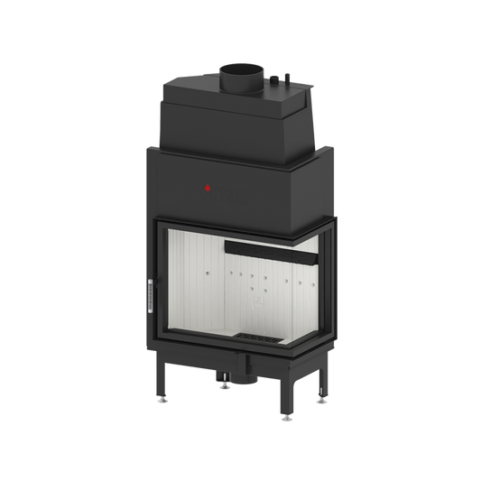 Termoșemineu Hitze Albero AquaSystem ALAQS 68X53.RD 19 kW Sticlă laterală dreapta
