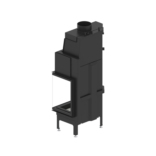 Termoșemineu Hitze Albero AquaSystem ALAQS 68X53.RD 19 kW Sticlă laterală dreapta