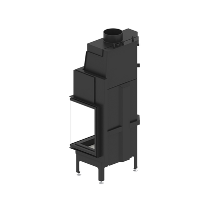 Termoșemineu Hitze Albero AquaSystem ALAQS 68X53.RD 19 kW Sticlă laterală dreapta