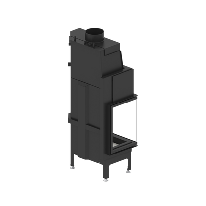 Termoșemineu Hitze Albero AquaSystem ALAQS 68X53.LD 19 kW Sticlă laterală stânga