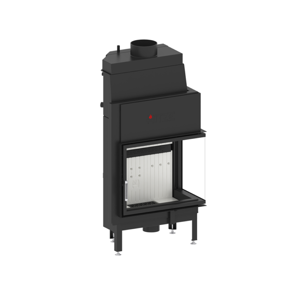 Termoșemineu Hitze Albero AquaSystem ALAQS 68X53.RD 19 kW Sticlă laterală dreapta