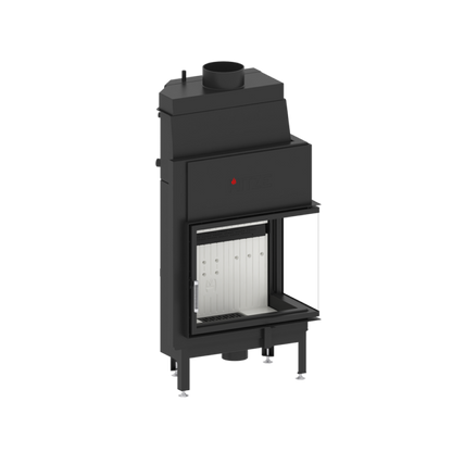 Termoșemineu Hitze Albero AquaSystem ALAQS 68X53.RD 19 kW Sticlă laterală dreapta