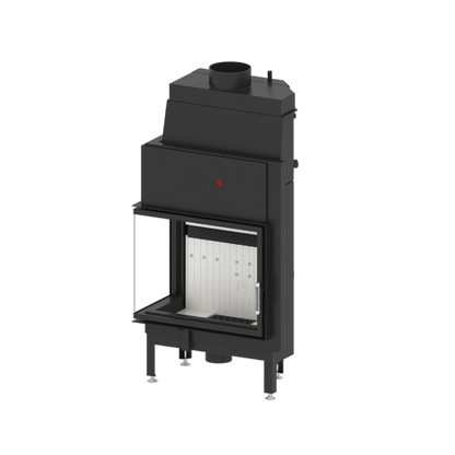 Termoșemineu Hitze Albero AquaSystem ALAQS 68X53.LD 19 kW Sticlă laterală stânga